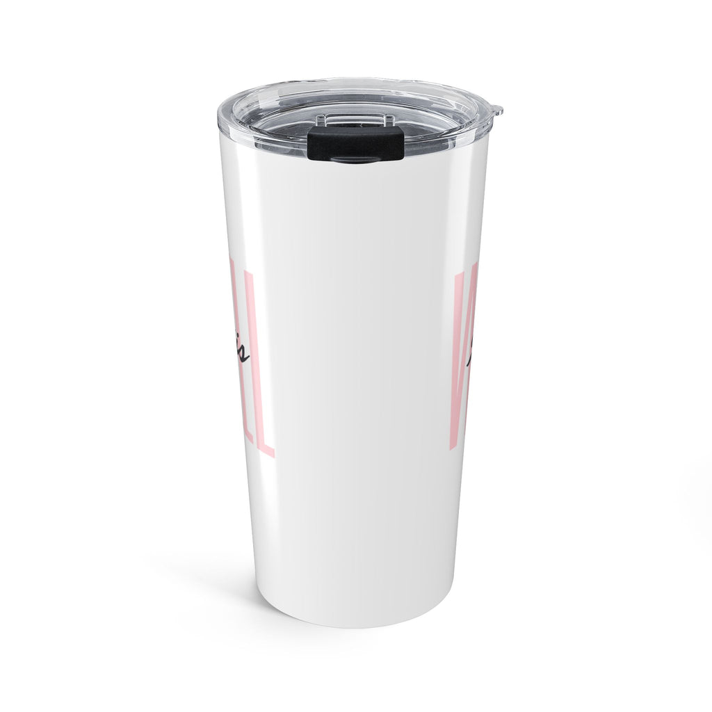 Favorite Hymns ~ It Is Well Pink Letters Tumbler 20oz