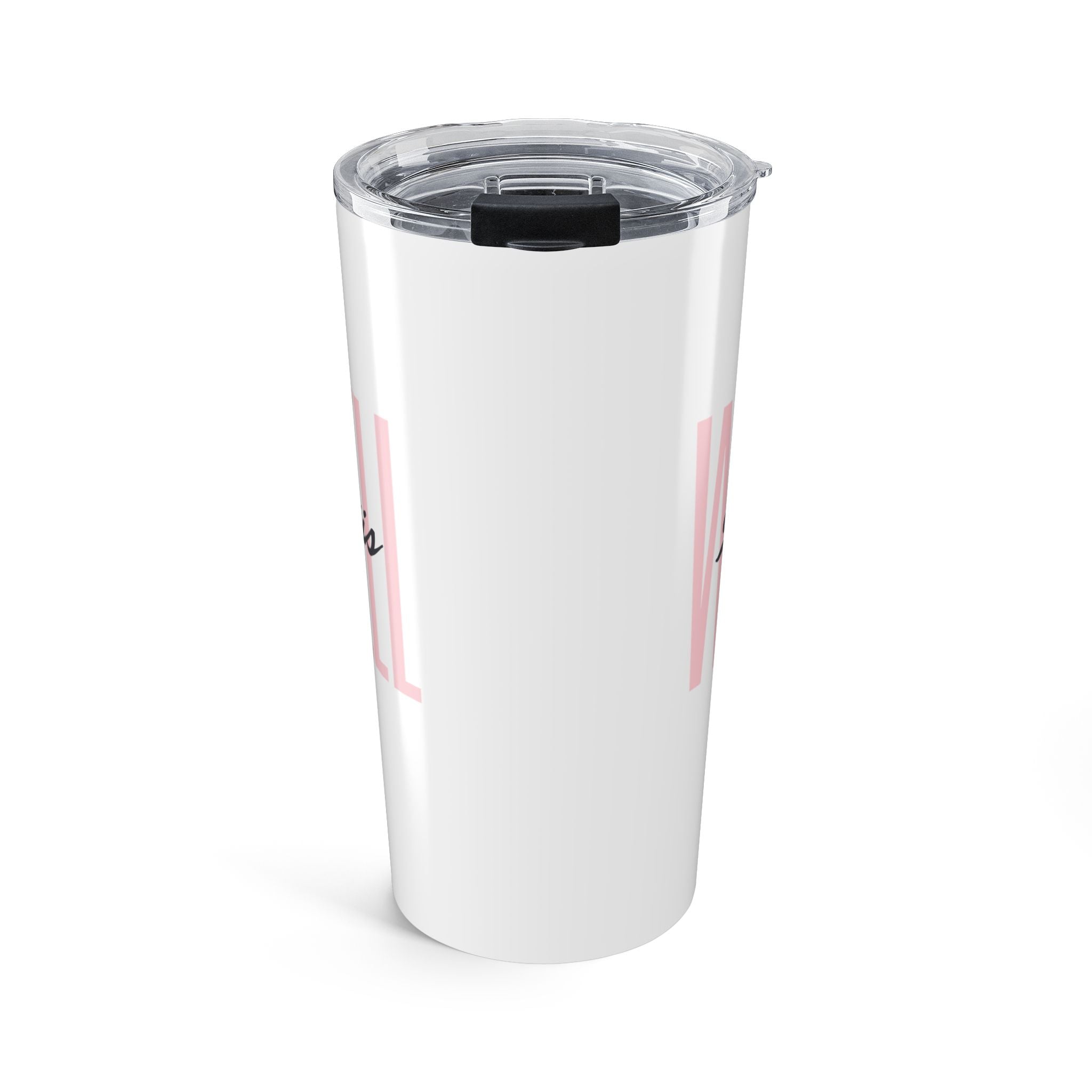 Favorite Hymns ~ It Is Well Pink Letters Tumbler 20oz
