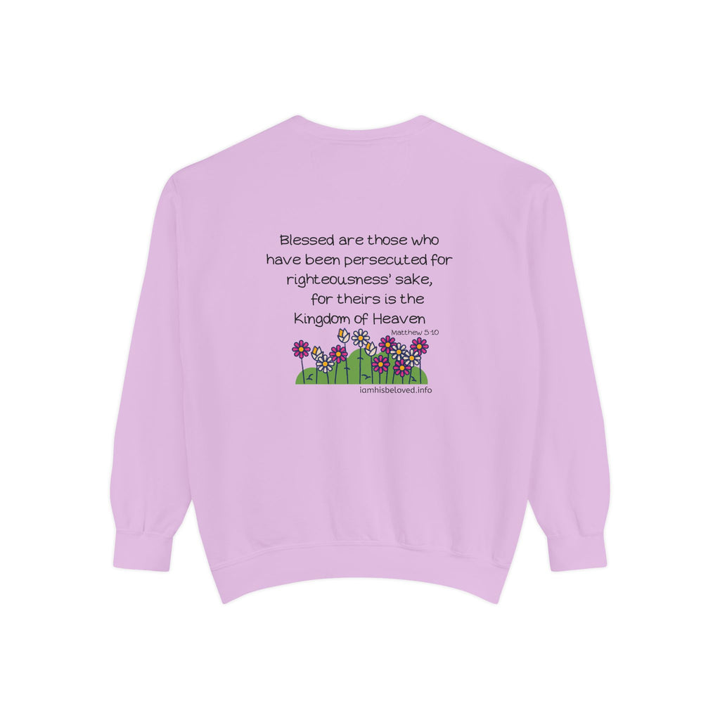 Bee-Attitudes Matthew 5:10 Garment-Dyed Sweatshirt