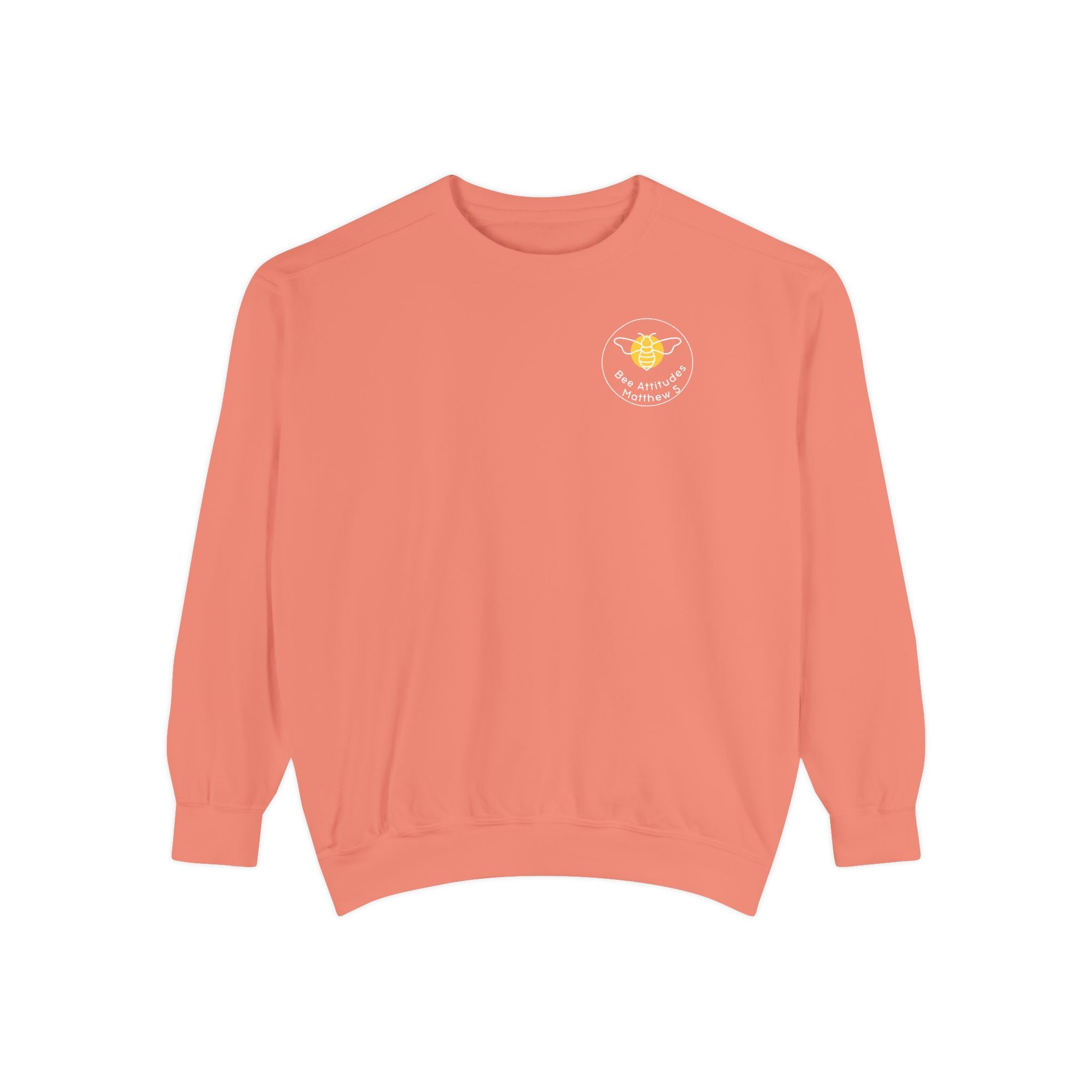 Bee-Attitudes Matthew 5:8 Garment-Dyed Sweatshirt