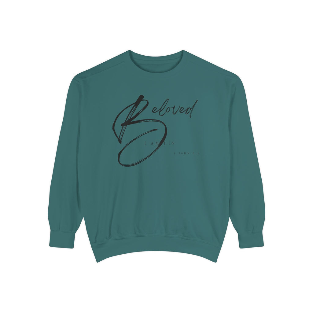 I am His Beloved Crescendo Garment-Dyed Sweatshirt