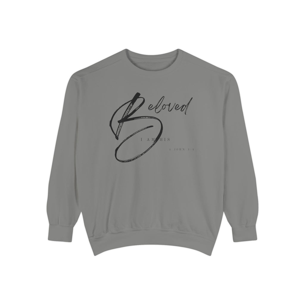I am His Beloved Crescendo Garment-Dyed Sweatshirt