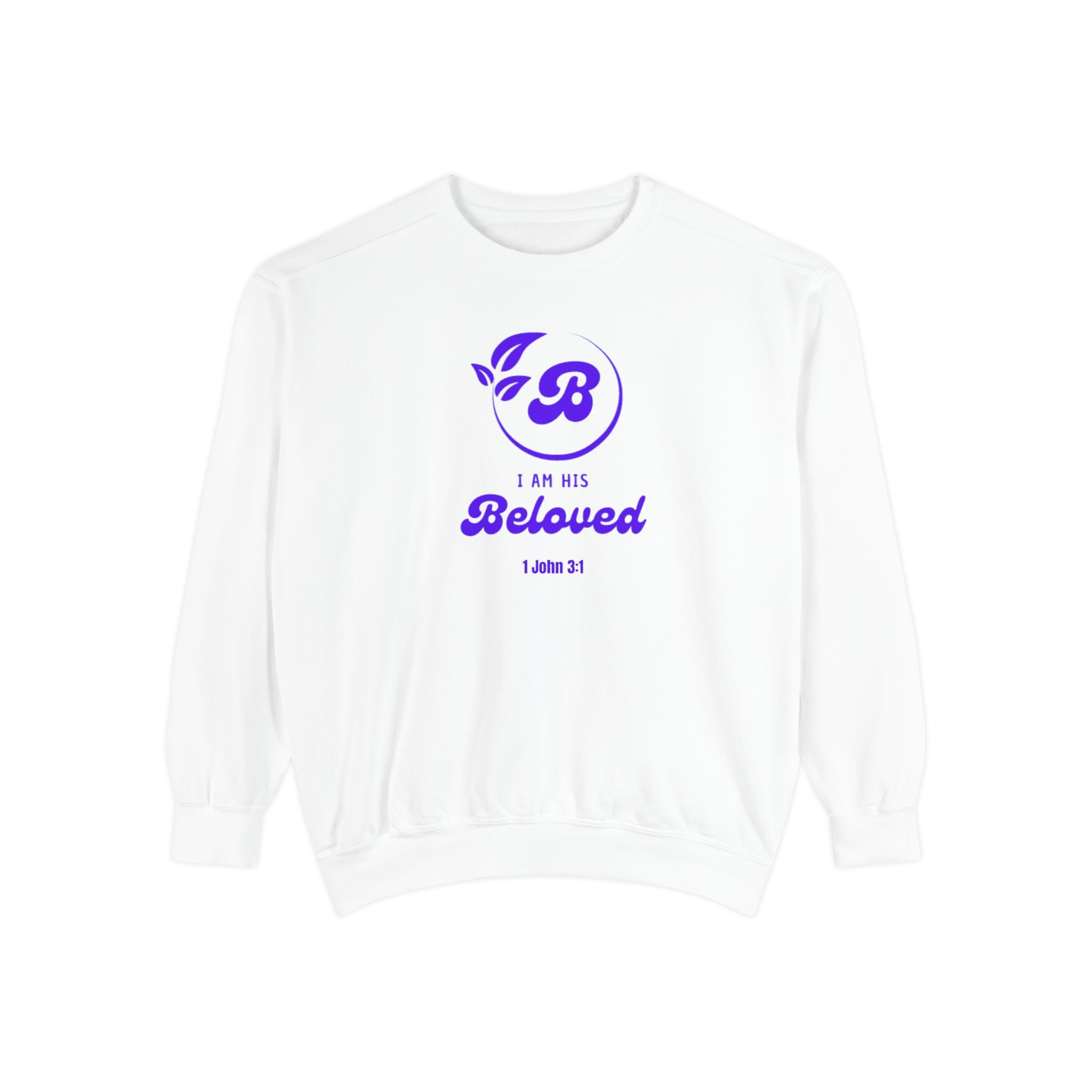 I am His Beloved Retro Garment-Dyed Sweatshirt